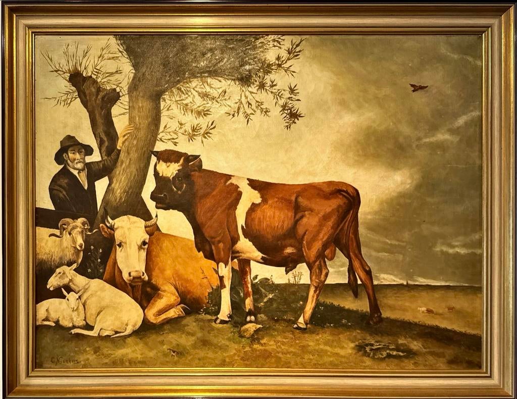 Schilderij G. Nijenhuis - Stier van Potter, Ophalen