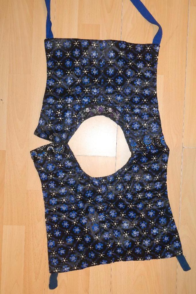 blauw / witte stipwerk kraplap, Staphorster klederdracht, Ophalen of Verzenden