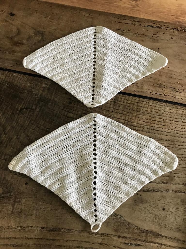 gehaakte pan lappen, Ophalen, Gebruikt, Patroon