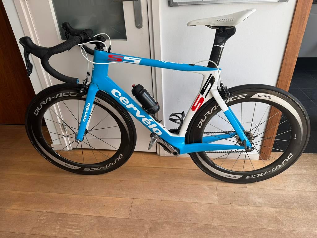 Cervelo S5, volledig Dura Ace mt 56 / L, Carbon, Zo goed als nieuw, Meer dan 20 versnellingen, 53 tot 57 cm