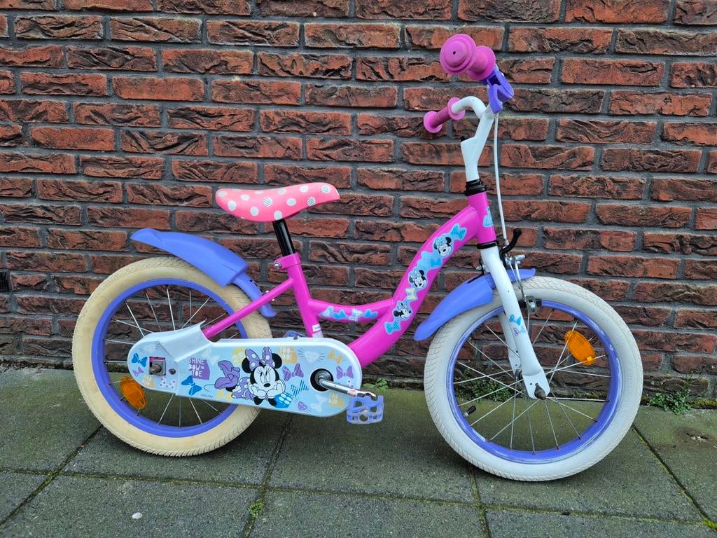 Nette Disney MINNIE Meisjesfiets 16 inch, Ophalen, Gebruikt, 16 tot 20 inch