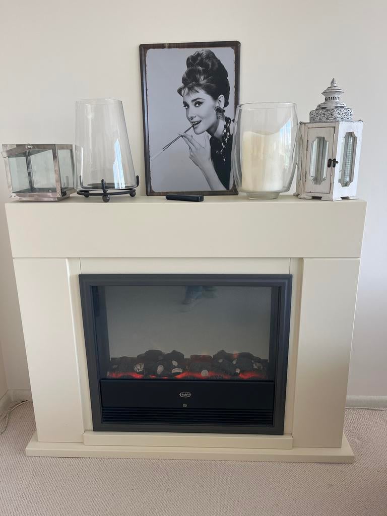 Mooie Ruby elektrische haard - Zo goed als nieuw, Ophalen of Verzenden, Zo goed als nieuw, Vrijstaande haard, Elektrische haard