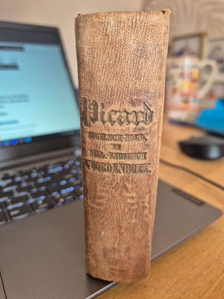 Antiek Engels-Nederlands Woordenboek H. Picard 1843, Gelezen, Overige uitgevers, Ophalen of Verzenden, Engels