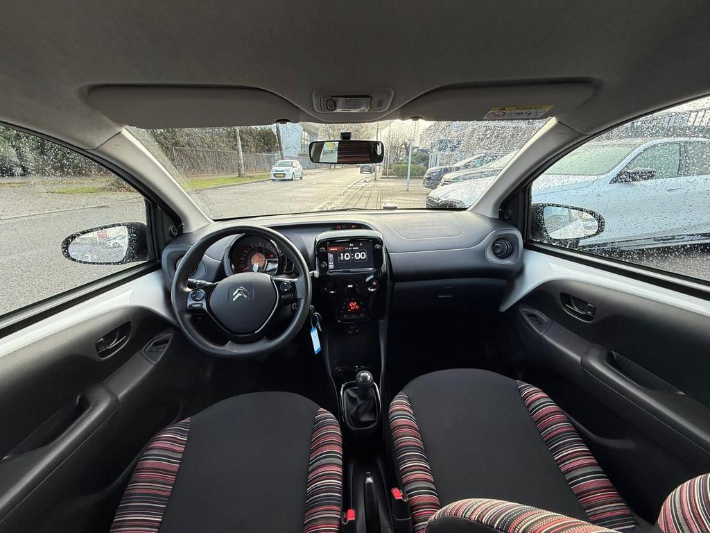 Citroen C1 1.0 VTi Shine, Navi, Camera Dealer auto, Voorwielaandrijving, Stof, C1, Wit