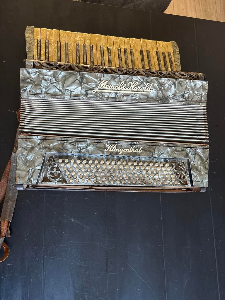 Vooroorlogs Accordeon - Restauratieproject, Ophalen, Gebruikt, Toetsaccordeon, 120-bas