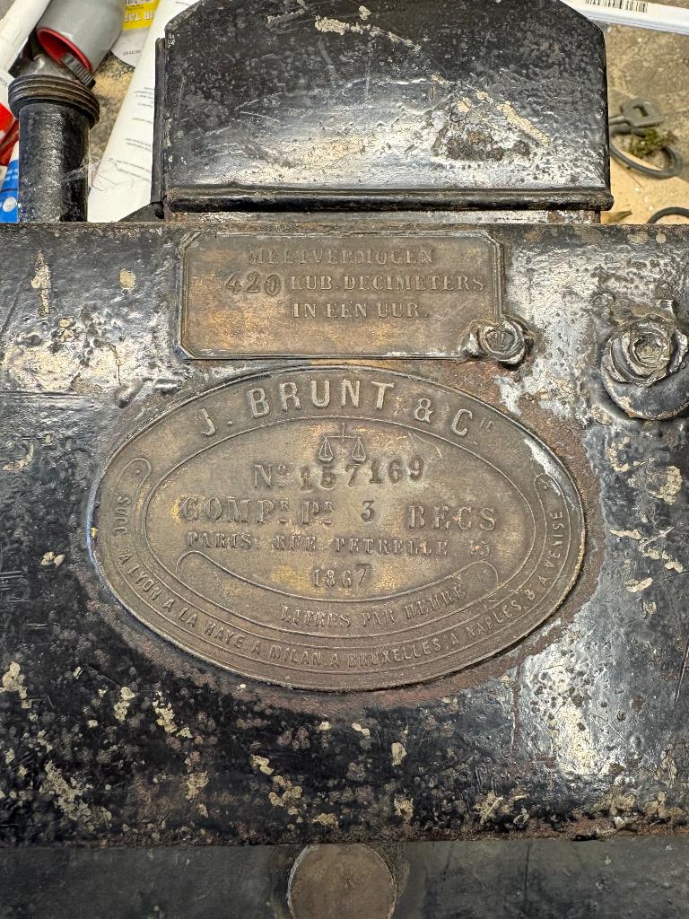 Gasmeter uit 1867., Doe-het-zelf en Verbouw, Ophalen, Gebruikt