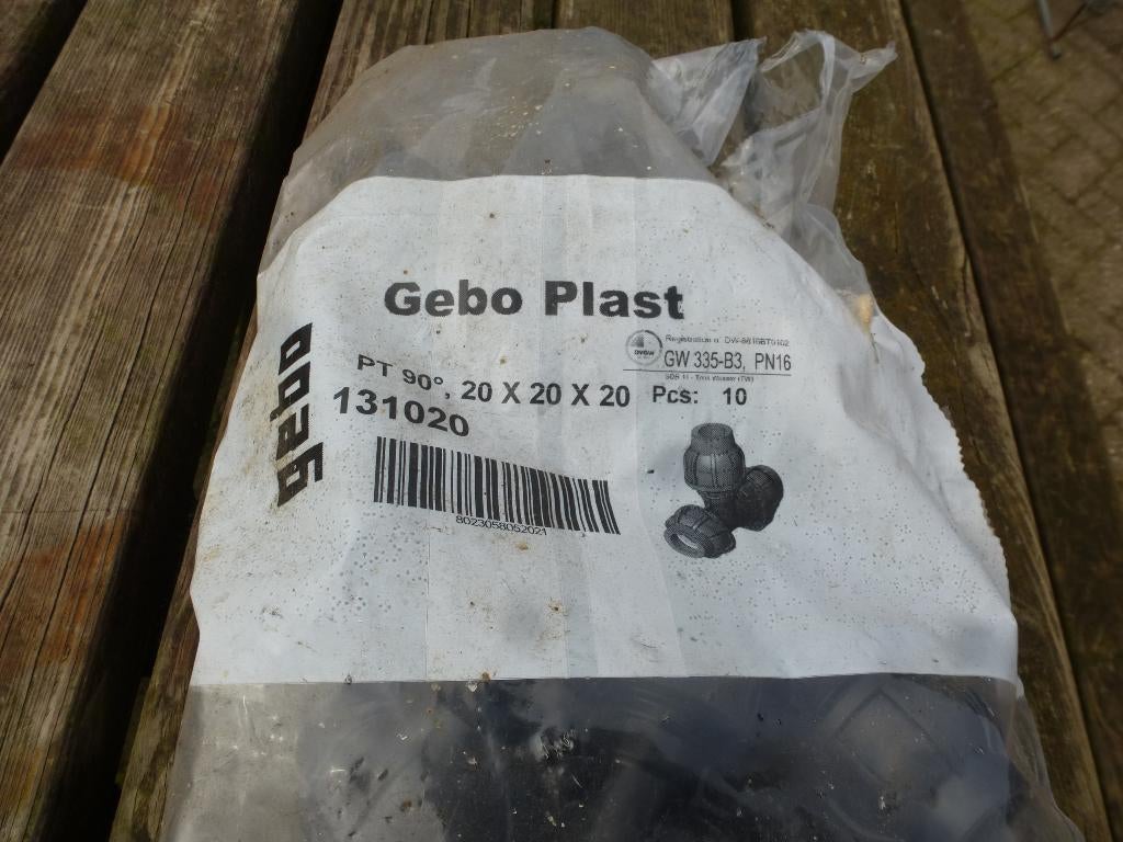 t stuk 20x20x20 voor tyleen waterleiding 10 stuks, Tuin en Terras, Ophalen of Verzenden, Nieuw, Overige typen