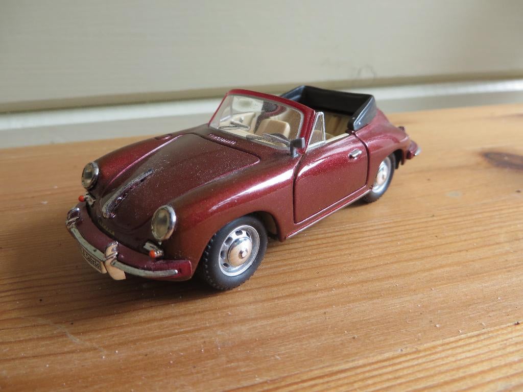 DEA Porsche 356B Cabrio 1:43, Ophalen of Verzenden, Zo goed als nieuw, Auto, Overige merken