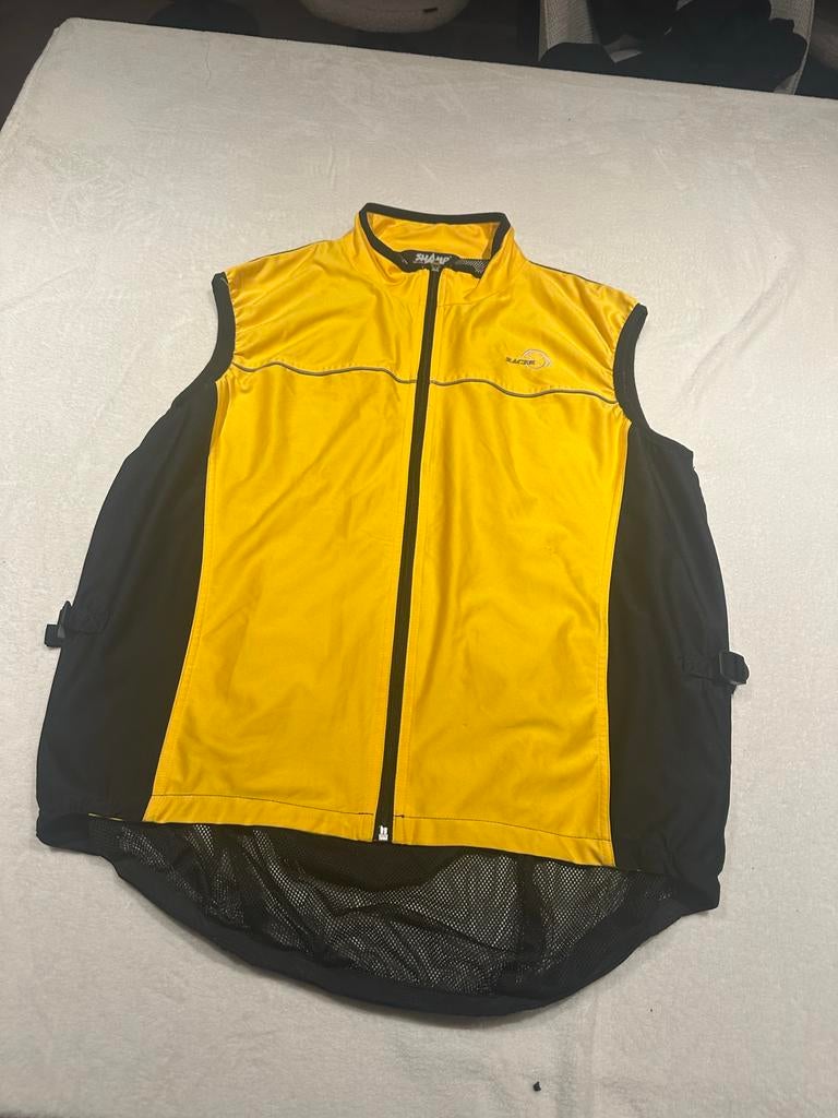 Racer Fietskleding Bodywarmer Geel - Shamp - unisex, Ophalen of Verzenden, Zo goed als nieuw, Maat 46/48 (XL) of groter, Geel