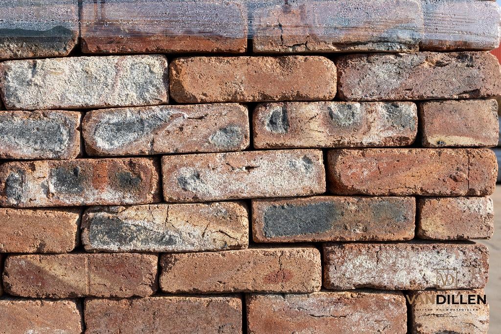 Antieke rode vormbak stenen unieke nuance 21.5 x 5.5 500M2!, Doe-het-zelf en Verbouw, Metselstenen, Ophalen of Verzenden, Gebruikt