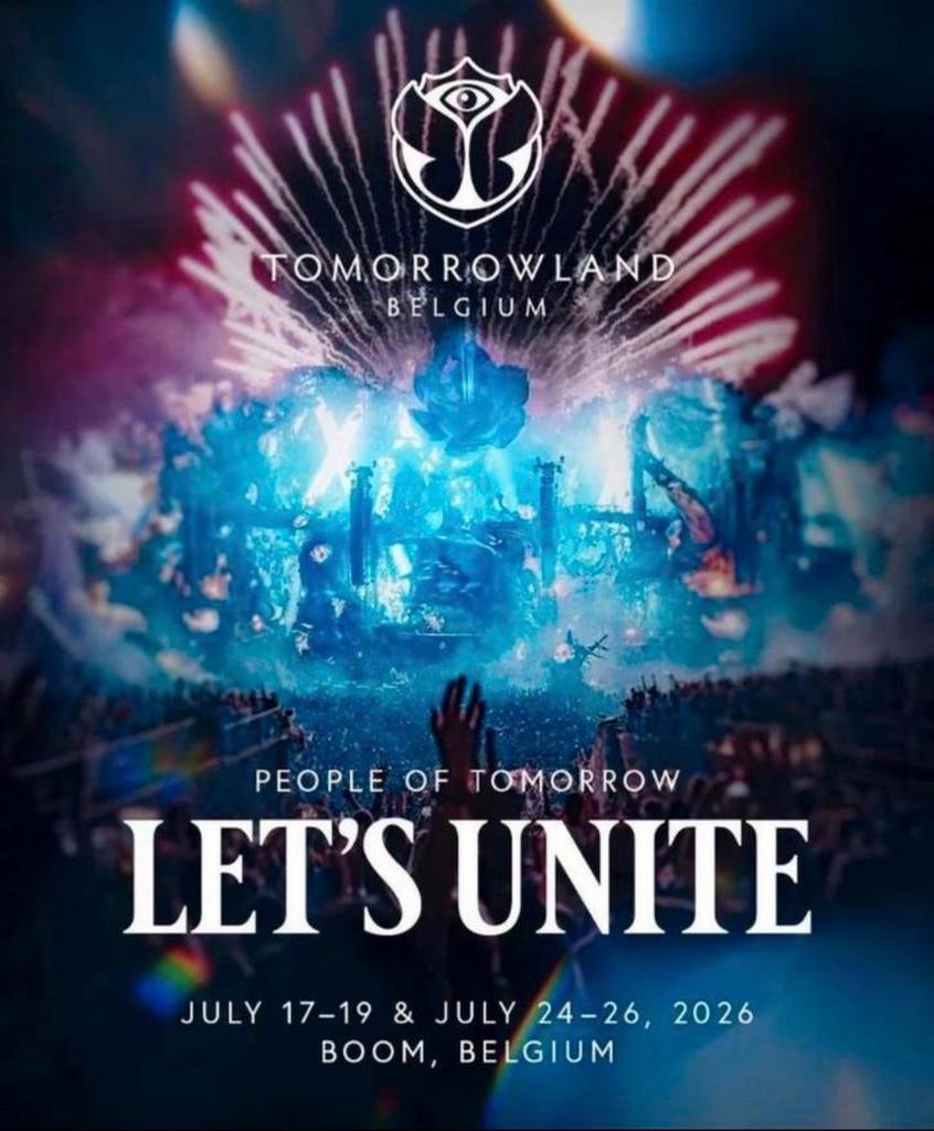 Tomorrowland 2026 Weekend Passen, Tickets en Kaartjes, Drie personen of meer, Meerdaags