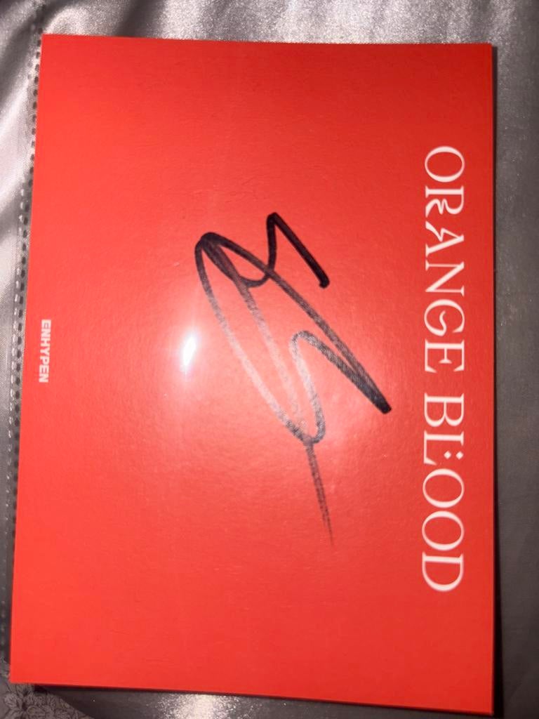 Enhypen Jake gesigneerde Orange Blood postcard K-Pop, Verzamelen, Muziek, Artiesten en Beroemdheden, Ophalen of Verzenden, Zo goed als nieuw