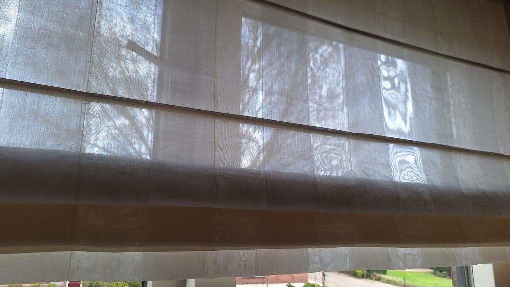 Vouwgordijn compleet + systeem Ado + berliners, Ophalen of Verzenden, 200 cm of meer, 200 cm of meer