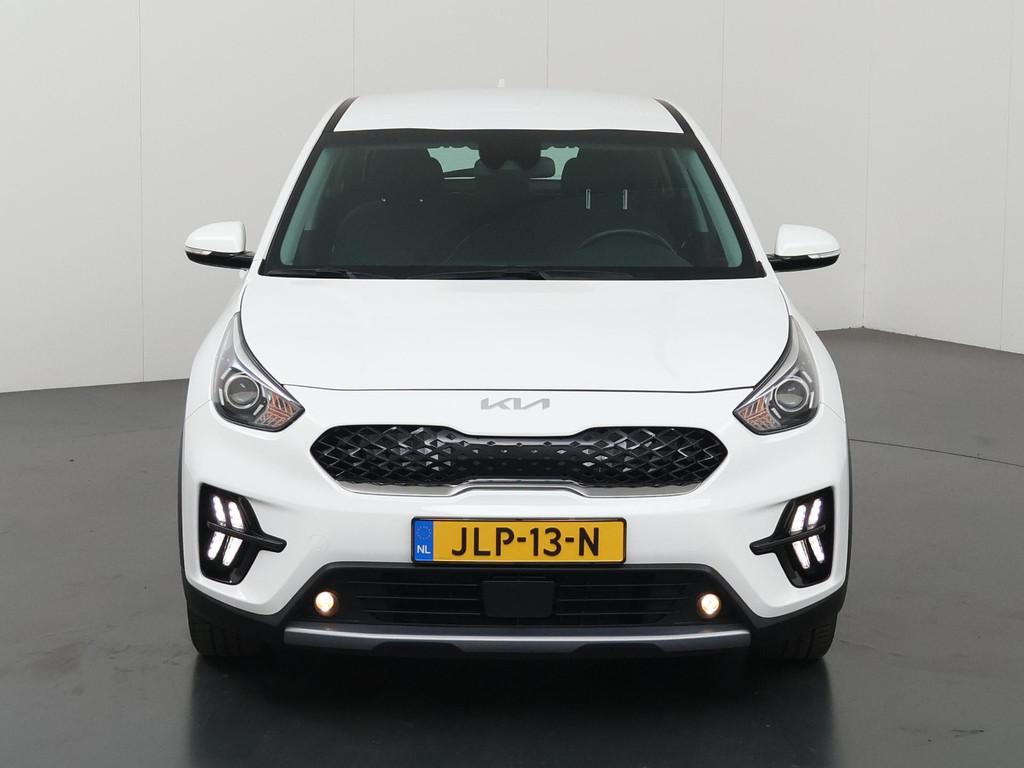 Kia Niro 1.6 GDi PHEV DynamicLine Edition | Parkeercamera |, Auto's, Kia, Gebruikt, Leder en Stof, Wit, Plug-in hybride