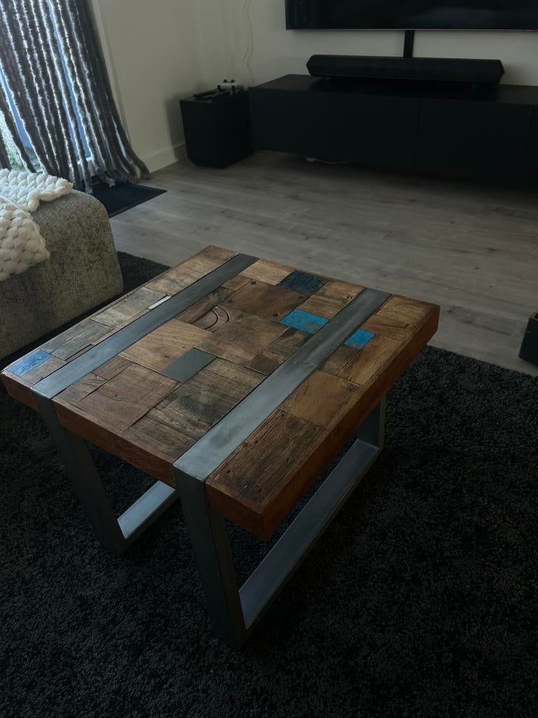 Salontafel, Huis en Inrichting, Tafels | Salontafels, Ophalen, 100 tot 150 cm, 50 tot 100 cm, Zo goed als nieuw