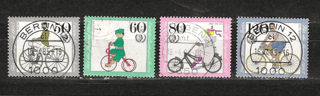 Berlijn 735-738, Ophalen of Verzenden, BRD, Gestempeld