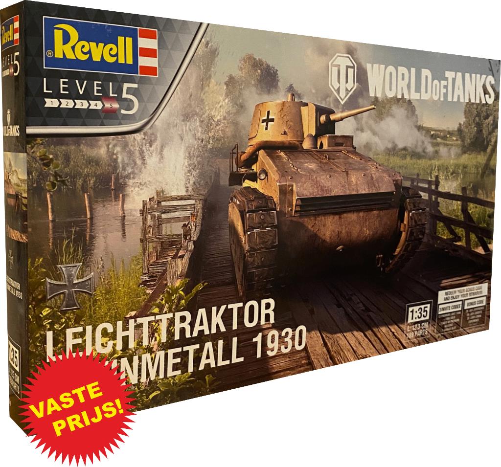 Leichttraktor Rheinmetall 1930 (Revell 03506) 1/35, Tank, Nieuw, Ophalen of Verzenden, 1:32 tot 1:50
