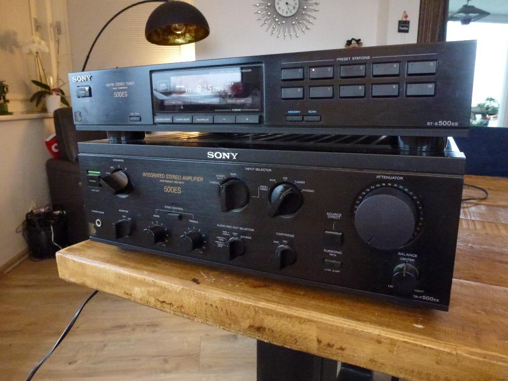 Sony TA F500 ES versterker COLLECTORS ITEM!, Ophalen of Verzenden, 120 watt of meer, Sony