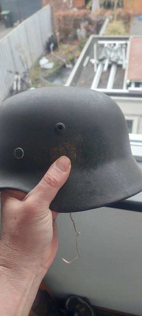 Duitse helm m35, Ophalen of Verzenden, Duitsland, Helm of Baret