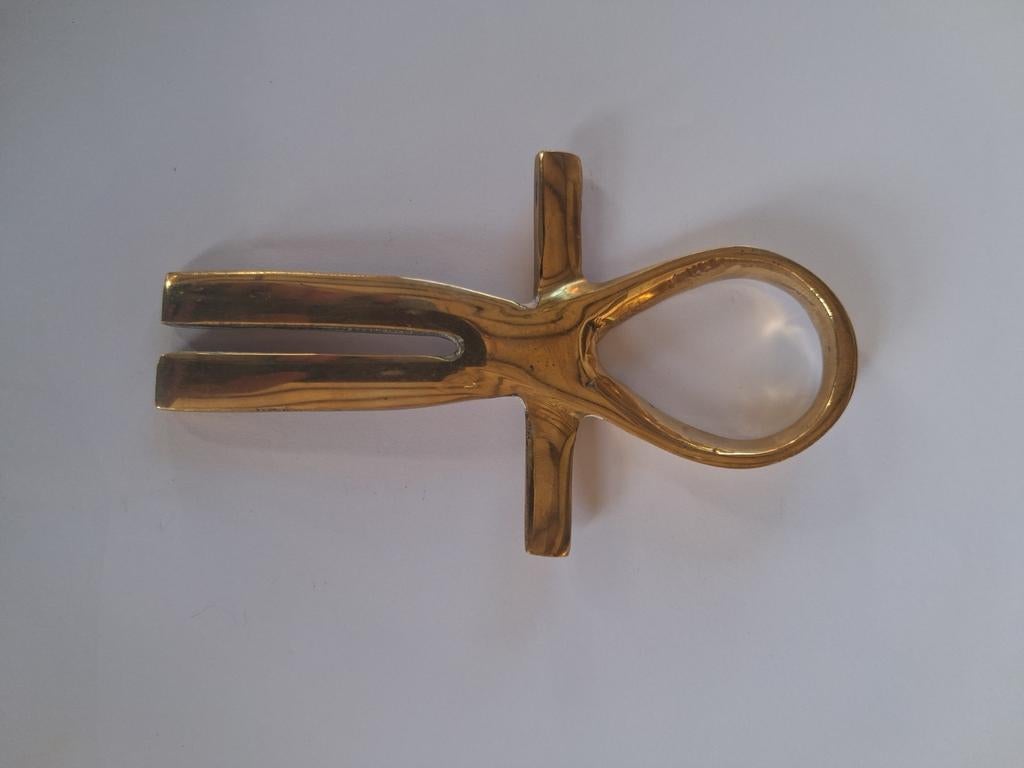 Koperen Egyptische Ankh - Symbool van Leven, Ophalen of Verzenden