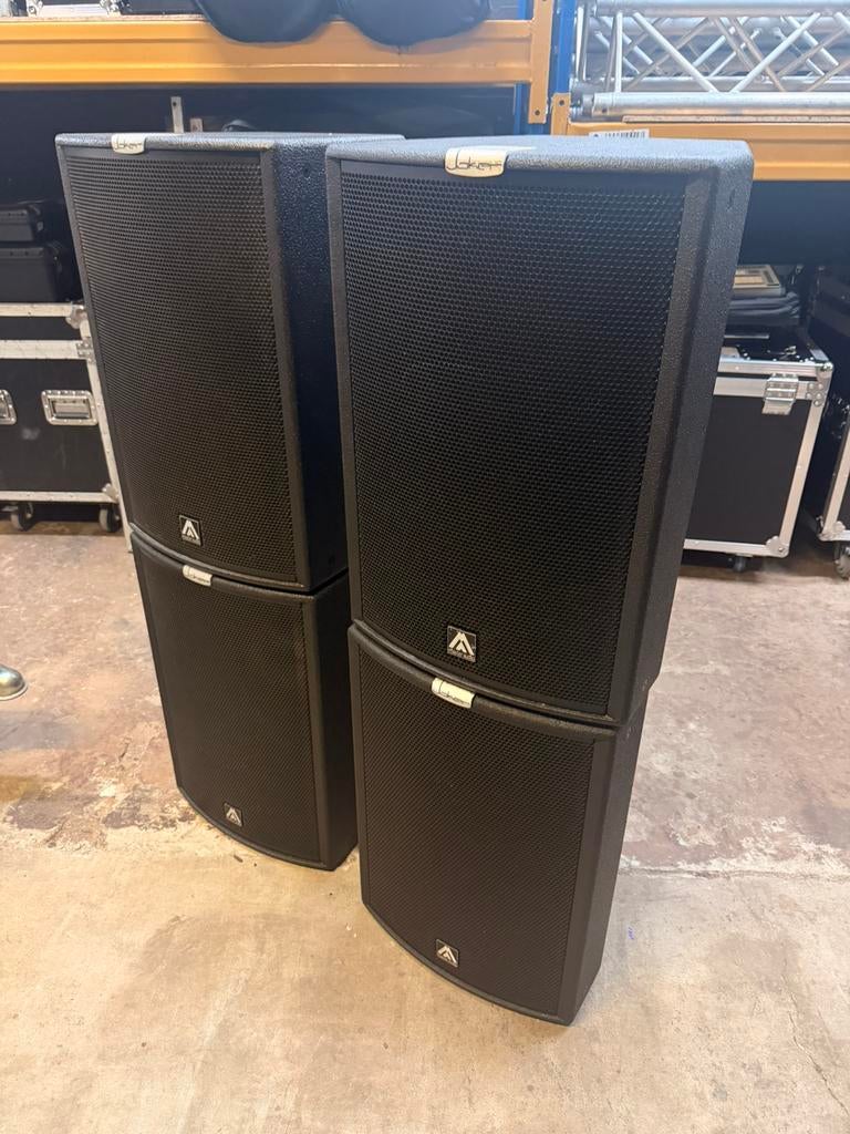 4x Master Audio JK12 luidsprekers, Zo goed als nieuw, 120 watt of meer, Front, Rear of Stereo speakers, Ophalen
