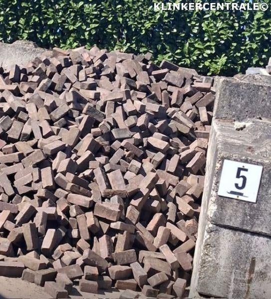 100m2 gemêleerd gebakken klinkers dikformaat stenen 7-duimer, Bij dit gebruikte product niet te achterhalen, Gebruikt, Keramiek