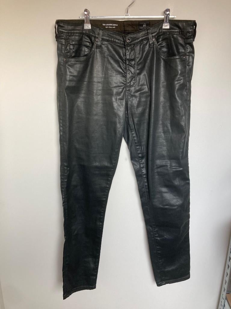 AG Jeans Adriano Goldschmied Ankle skinny zwart glans mt 31, Privacy@agjeans.com, AG Adriano Goldschmied, Zwart, Hudson Yards, 20 Hudson Yards, New York, NY 10001.