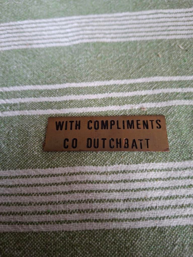 Messing plaatje "Dutchbat unifil", Ophalen of Verzenden, Landmacht, Nederland, Embleem of Badge