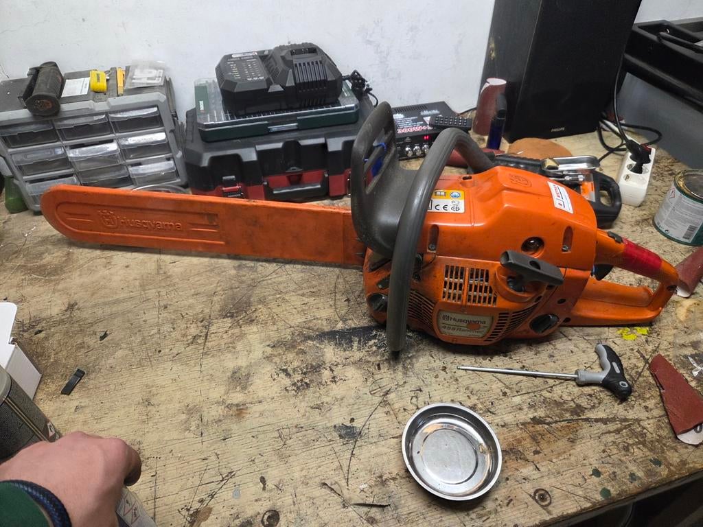 Loop of sloop husqvarna 455 rancher Kettingzaag, Ophalen, Gebruikt, 70 mm of meer, Kettingzaag