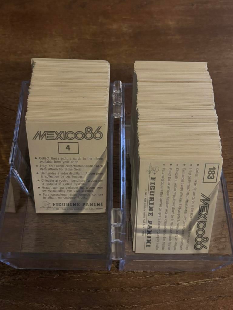 Panini WK 1986 Mexico voetbalplaatjes (500 stuks origineel), Ophalen of Verzenden, Gebruikt, Buitenlandse clubs, Poster, Plaatje of Sticker