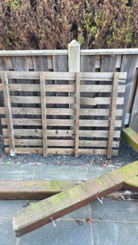 Gratis af te halen: Pallet en reststukken hout, Ophalen, Gebruikt, Pallet, Minder dan 200 cm