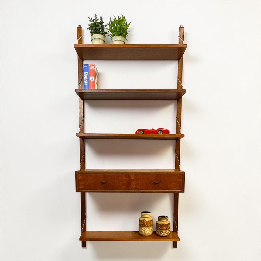 Poul Cadovius wandmeubel Royal System, Met plank(en), Gebruikt, Teakhout, ?