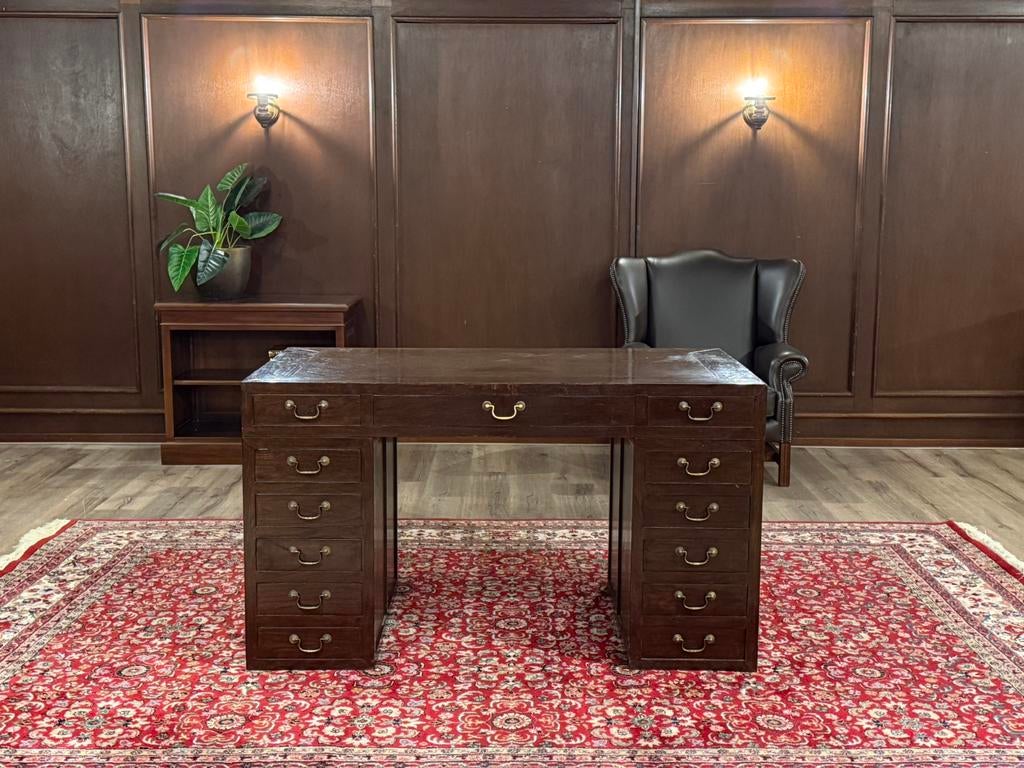 Klassiek Engels bureau #644, Overige typen, Hout, Bruin, Ophalen of Verzenden