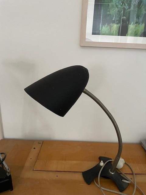 Bureaulamp, zwart, Huis en Inrichting, Lampen | Tafellampen, Ophalen, Gebruikt, Metaal, Minder dan 50 cm