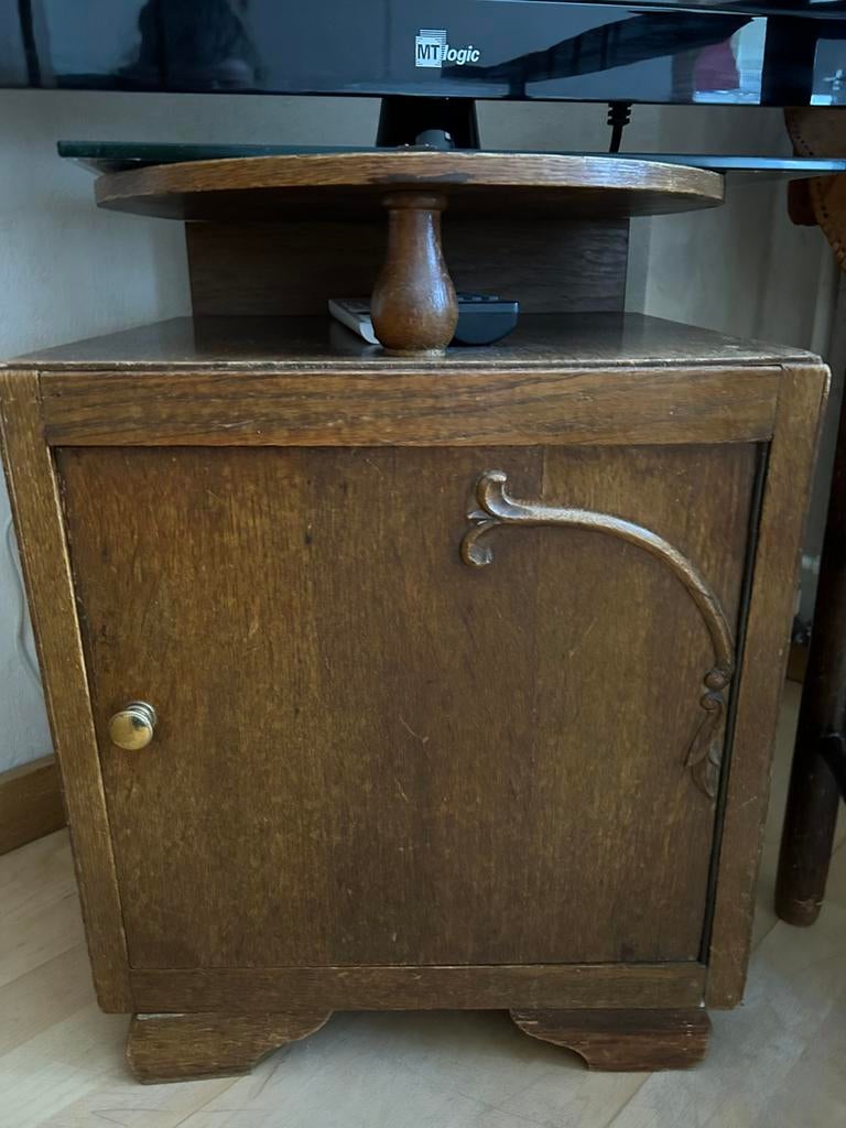 Antiek TV kastje, Ophalen, Zo goed als nieuw, 65 cm of meer, 70 cm of meer