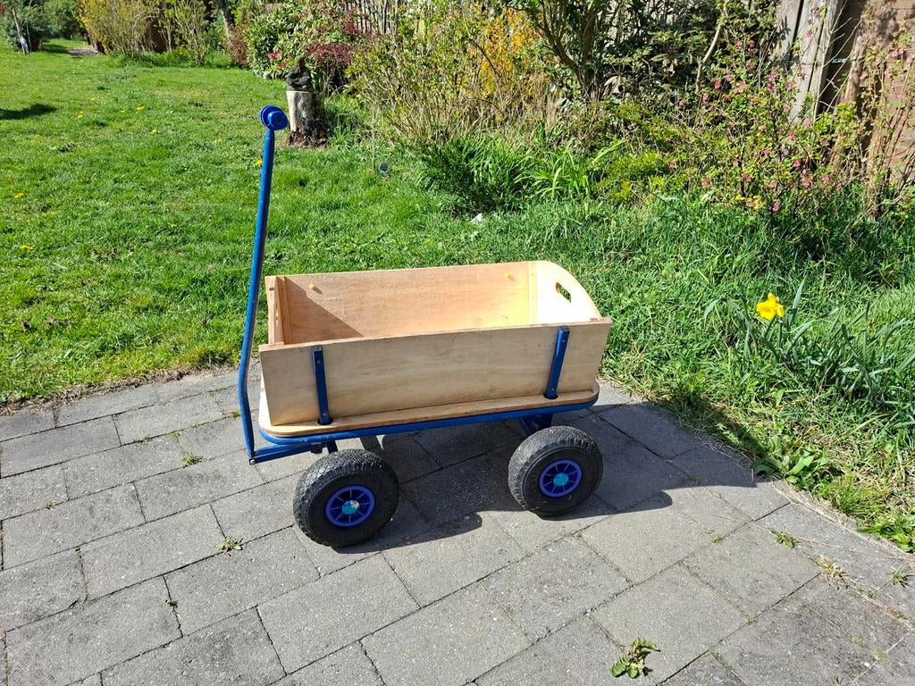 Bolderkar met houten bak, Caravans en Kamperen, Ophalen, Gebruikt