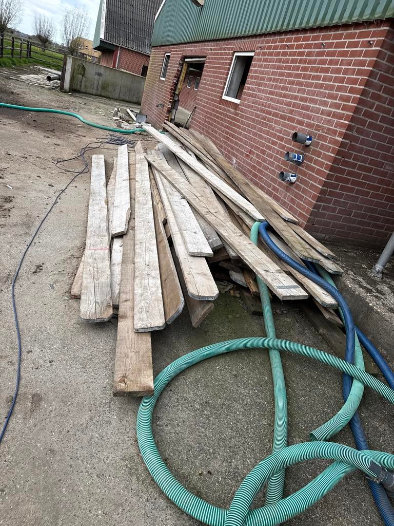 Partij steigerplanken, Ophalen, Gebruikt, 25 tot 50 mm, Plank