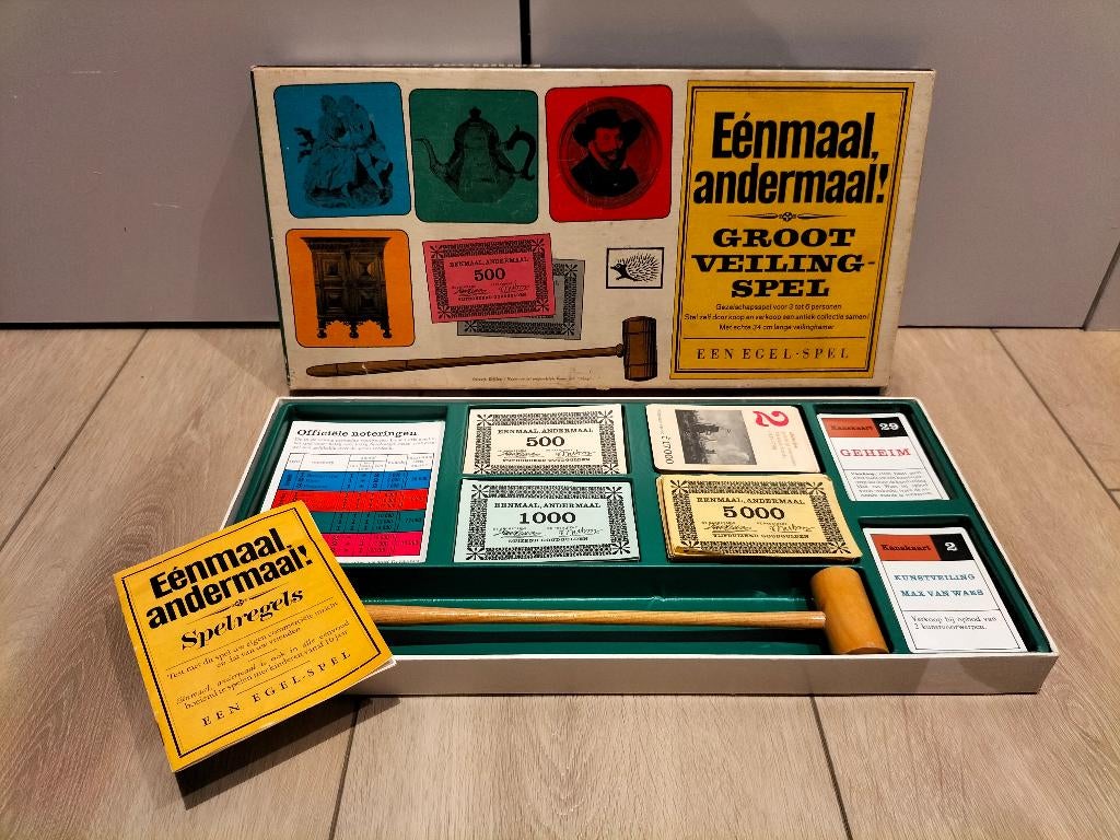 Eenmaal, andermaal! - Groot veilingspel - 1959, Vijf spelers of meer, Ophalen of Verzenden, Gebruikt, Egel spelen