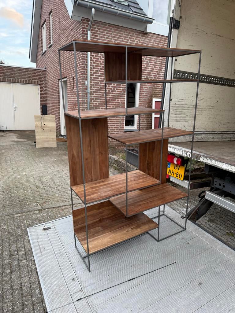 Vakkenkast van echt hout, Ophalen, Gebruikt, 100 tot 150 cm, 150 tot 200 cm