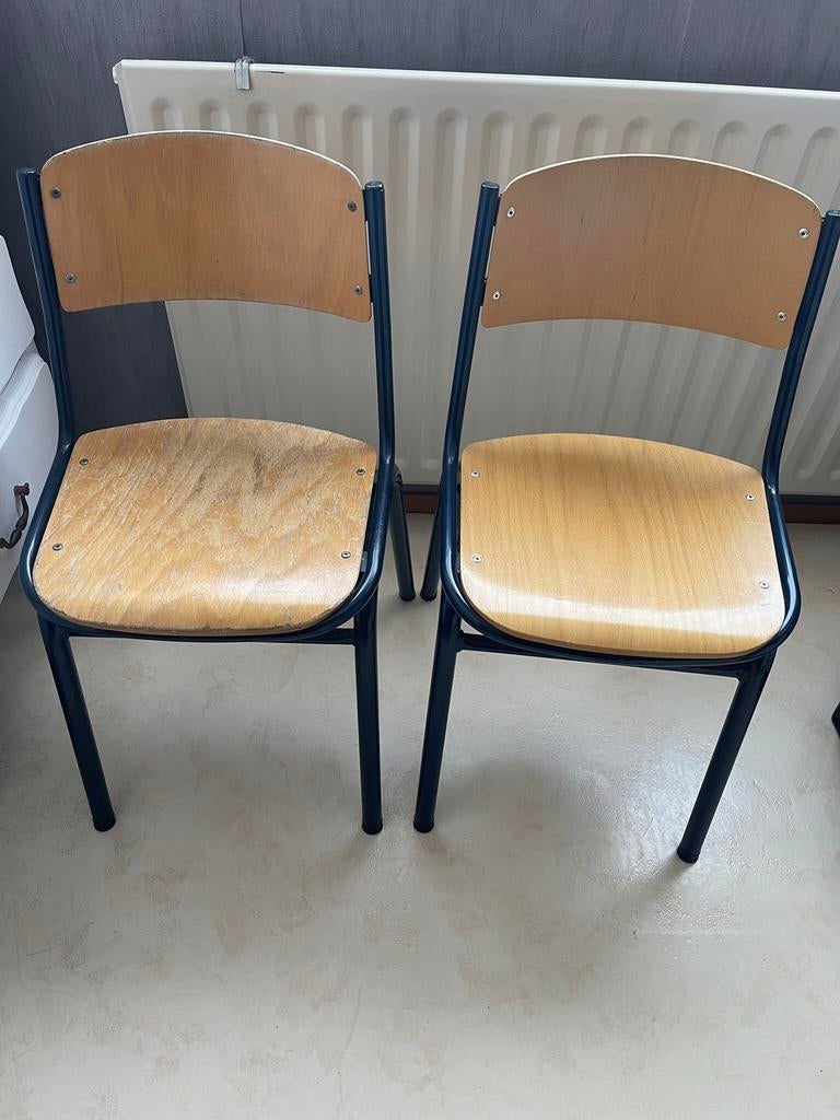 MARKO Vintage/Retro/Industriëel Schoolstoelen, Ophalen, Gebruikt, Twee, Overige kleuren