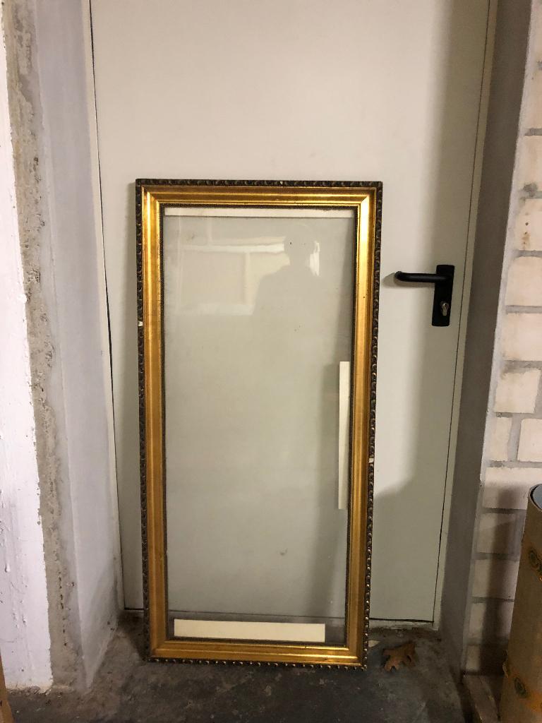 Antieke schilderij- of spiegellijst, Ophalen, Rechthoekig, 50 tot 100 cm, 100 tot 150 cm