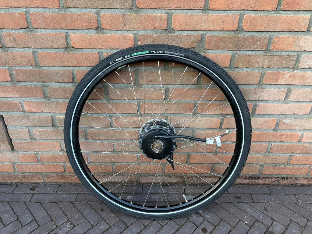 Panasonic voorwielmotor met rem Gazelle elektrische fiets, Ophalen of Verzenden, Gebruikt, Wiel