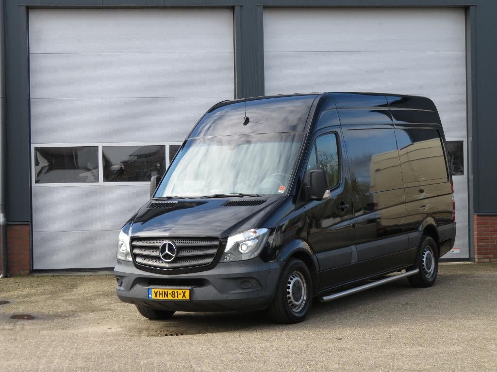 Mercedes Sprinter 319CDI Zwart L2H2 automaat xenon, Auto's, Bestelauto's, Automaat, Zwart, 2987 cc, Bedrijf