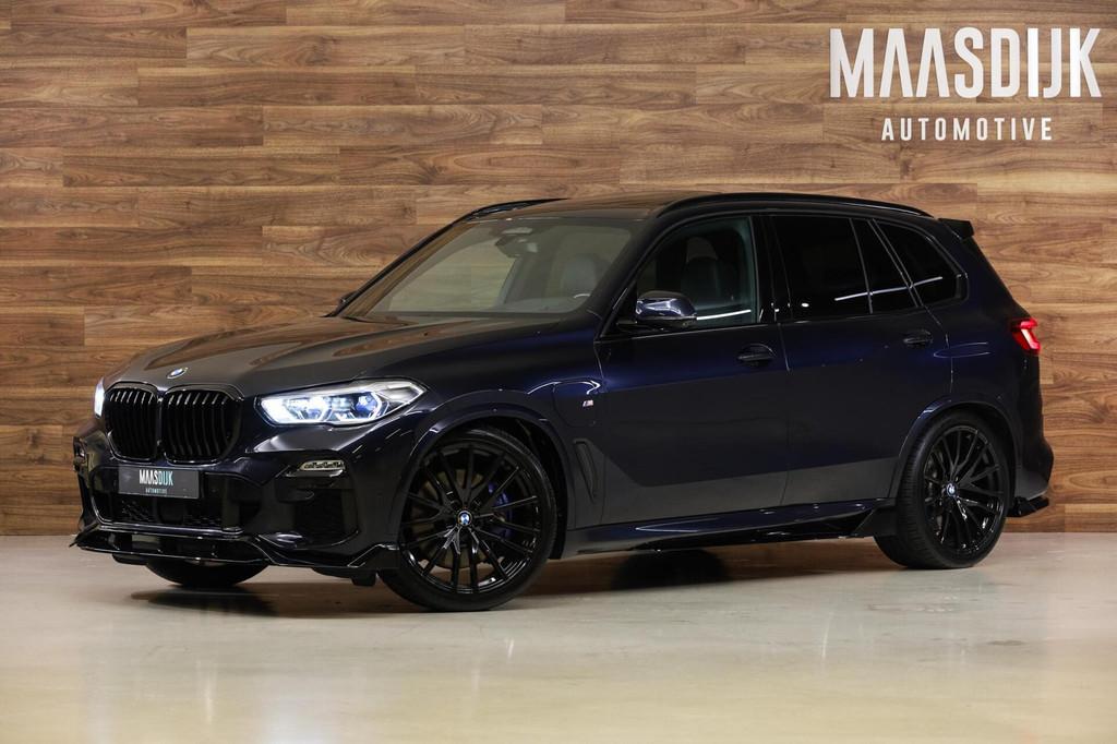 BMW X5 xDrive45e M-Sport|Individual|Aero|Pano|Laser|HUD|H&K|, Gebruikt, Blauw, Leder, Vierwielaandrijving