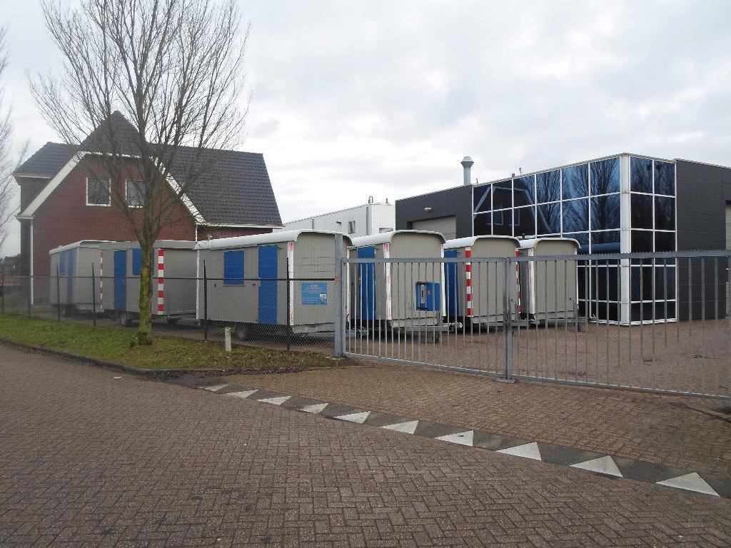 te huur schaftwagen bouwkeet schaftkeet 27,50pwk snelverkeer, Doe-het-zelf en Verbouw, Bouwketen en Schaftketen, Ophalen, Gebruikt