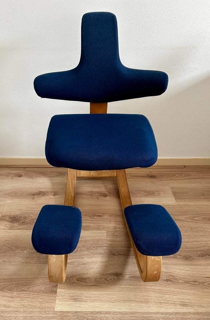 Stokke Varier balansstoel (Peter Opsvik), Ophalen, Gebruikt, Blauw, Bureaustoel
