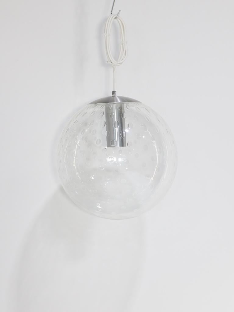 RAAK Amsterdam glazen bol lamp groot 1960s, Huis en Inrichting, -, -, Ophalen of Verzenden, Zo goed als nieuw