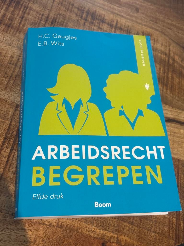 Arbeidsrecht Begrepen - Elfde Druk (H.C. Geugjes, E.B. Wits), Boeken, Ophalen of Verzenden, Gamma, Zo goed als nieuw, HBO