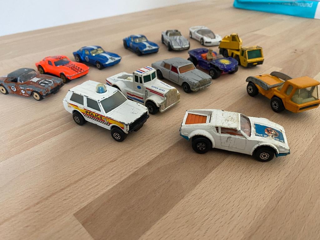 13 Matchbox modelauto's jaren 70 en 80, Ophalen of Verzenden, Gebruikt, Auto