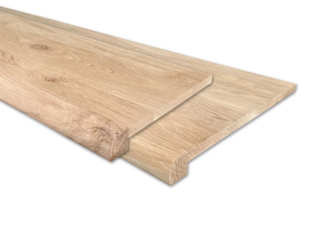 Overzet Vensterbank Massief Eiken - BOOM - 29 en 40 cm diep, Niet ingevuld, Vensterbanken, Nieuw, Ophalen of Verzenden